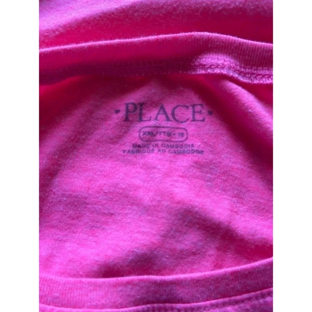 The Children's Place Girls Pink Graphic Top Tropical Sleeveless Shirt‎